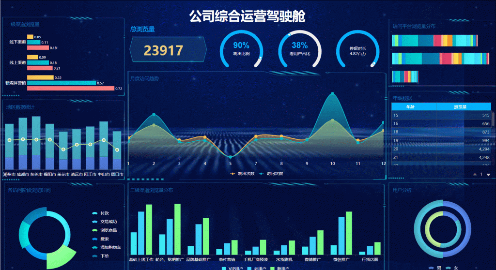 数据分析仪表盘